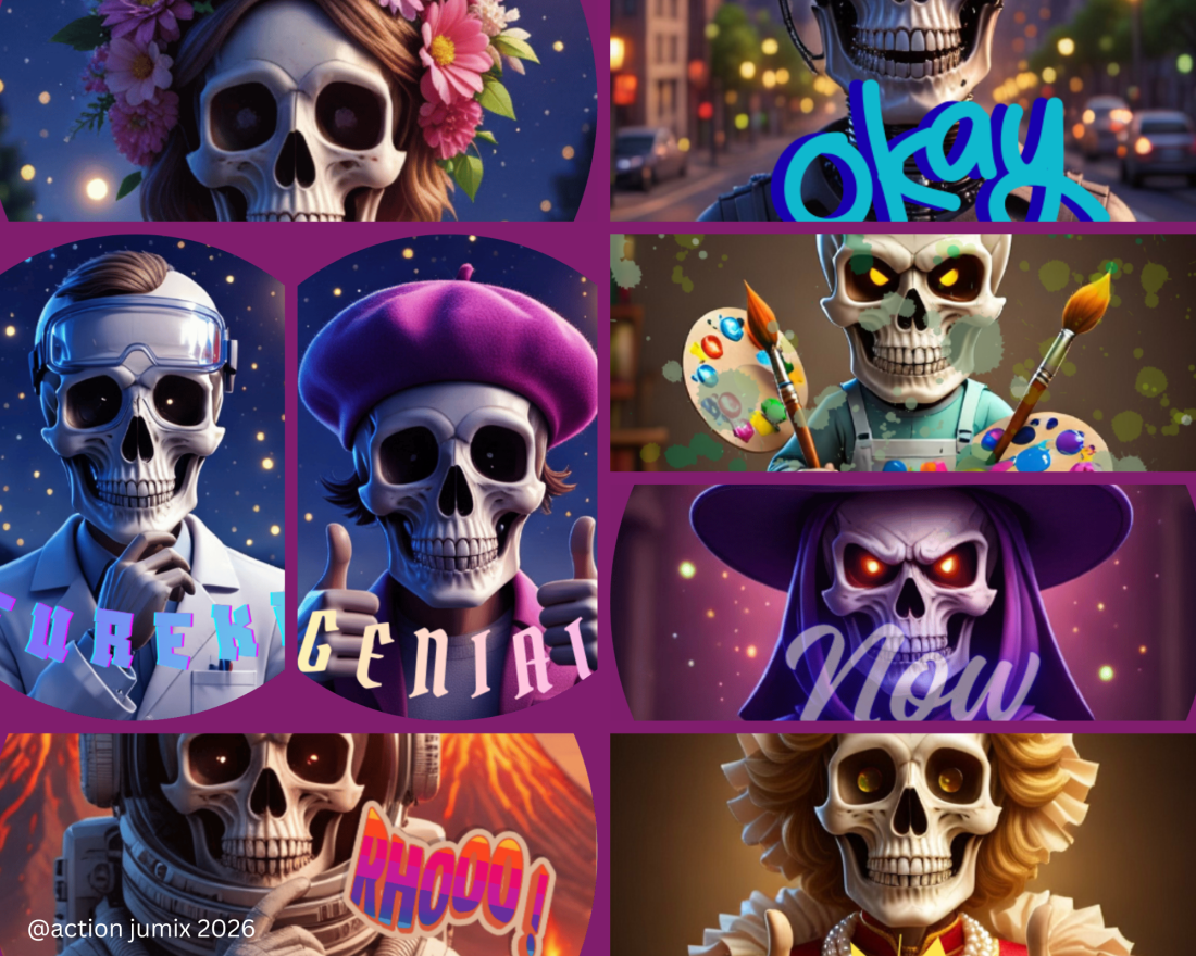 EMOJI, AVATARS GAMING KAWAII CRÂNE