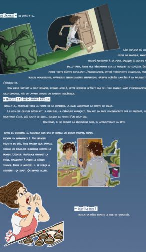 Léo face au monstre de la douche