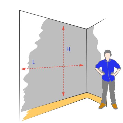 « Schéma des dimensions d’une toile tendue »