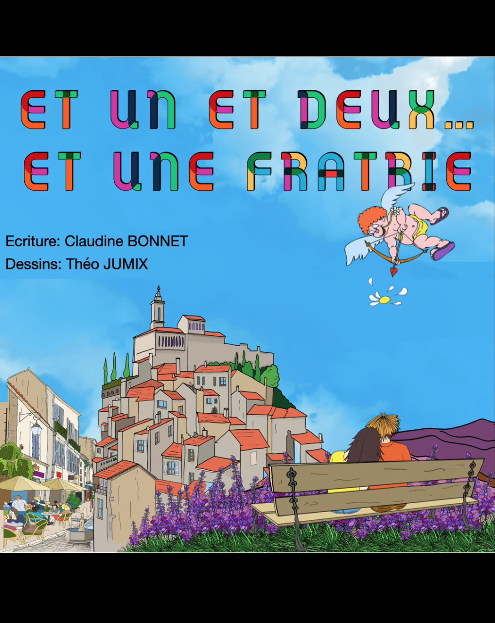 Illustrated Keynote presentation by Théo Jumix – slide 4, original character integrated