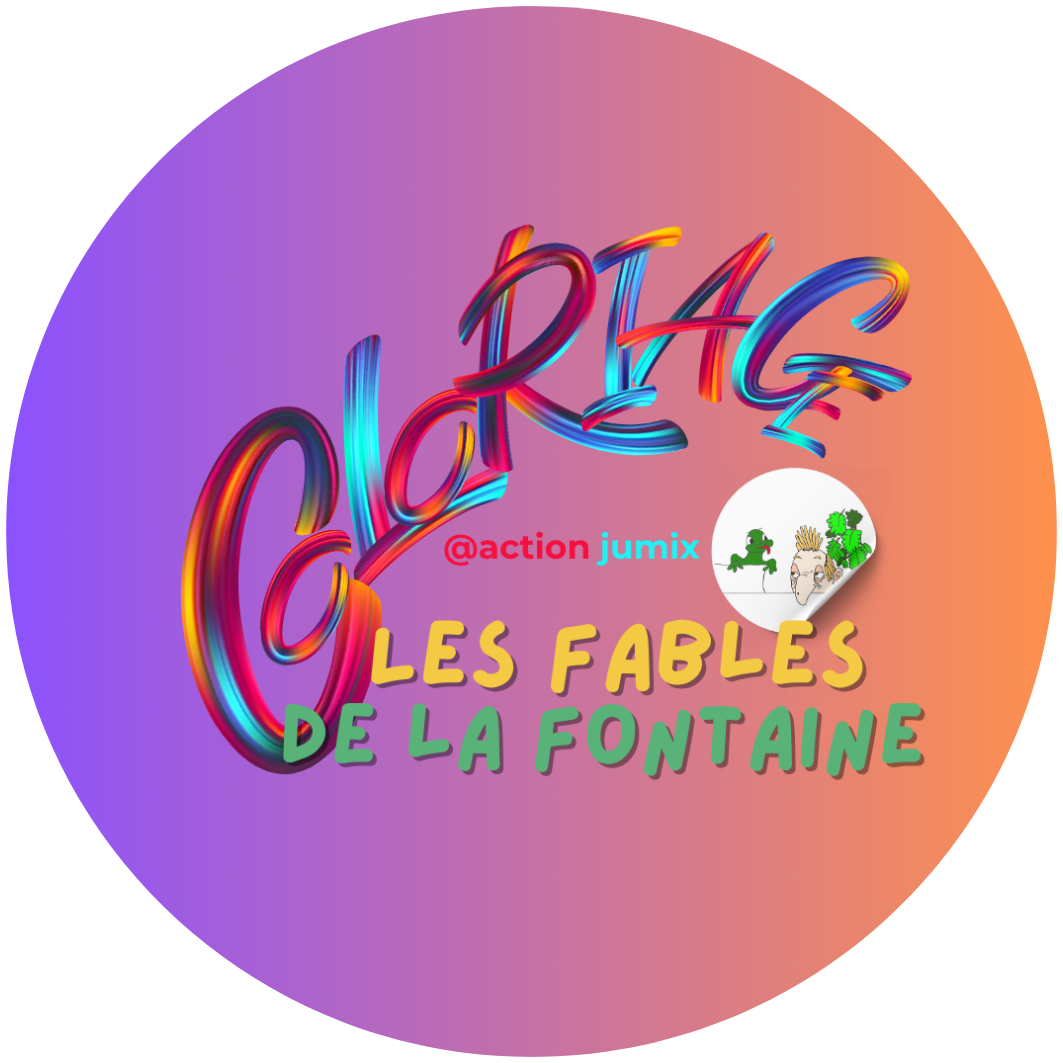 Livre à colorier Les Fables de La Fontaine illustré par Théo Jumix