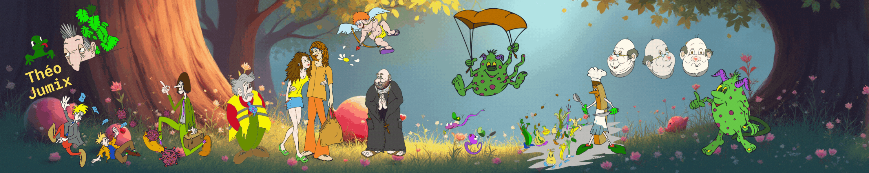 Logo Action Théo Jumix - Bandes dessinées et illustrations