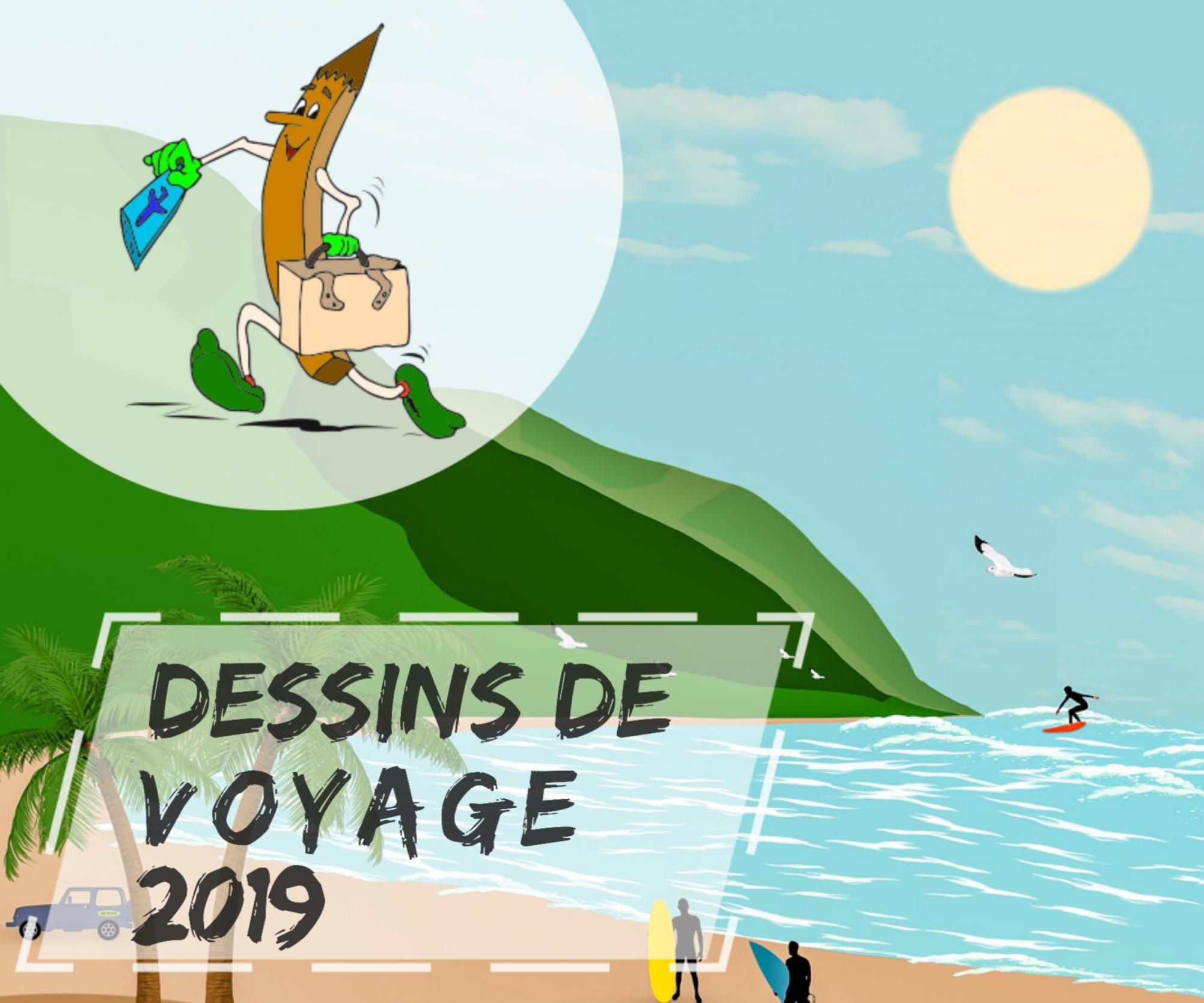 Caricature d’un homme aux cheveux gris, caché derrière un mur, regarde un lézard vert tirant la langue à côté de feuilles de vigne.ecrit gif animé